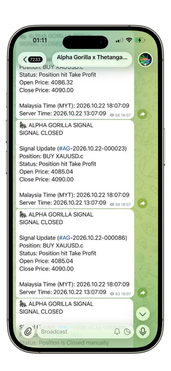 Interface Alpha Gorilla Signal Alert